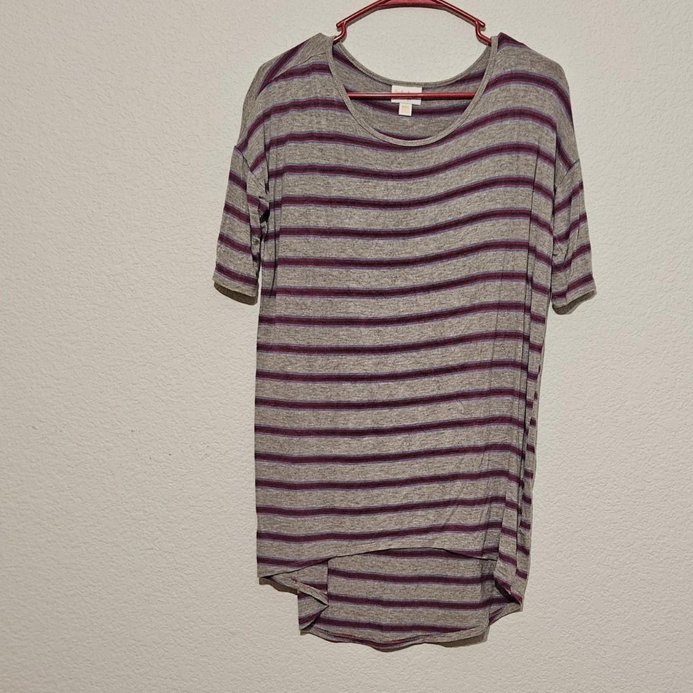 Grey Striped LuLaRoe Top